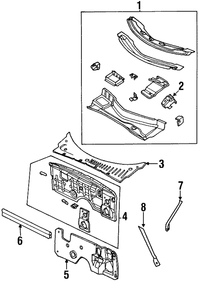 4786719 - Body: Engine Compartment Insulation for Mopar Image