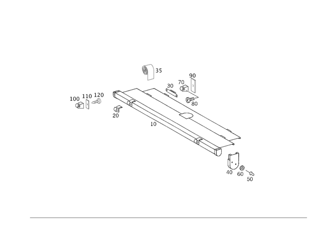 4638100009 - Rear Seat Bench: Roller Blind for Mercedes-Benz: G55 AMG, G550, G550 4x4, G63 AMG, G65 AMG Image image
