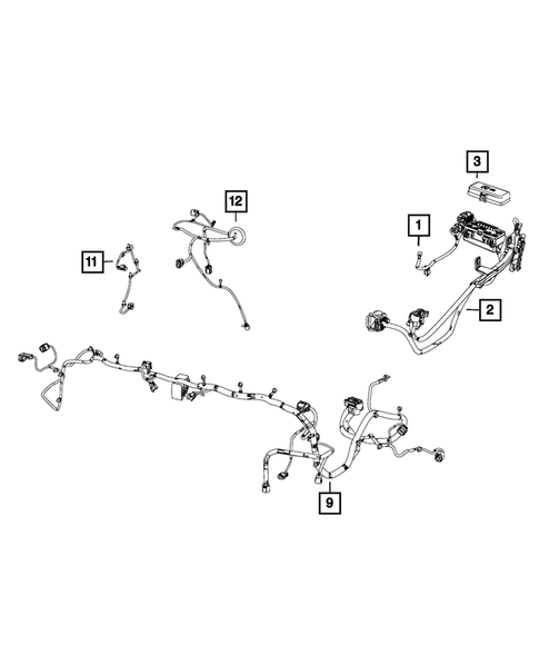Wiring-Headlamp to Dash for 2017 Ram 3500 #0