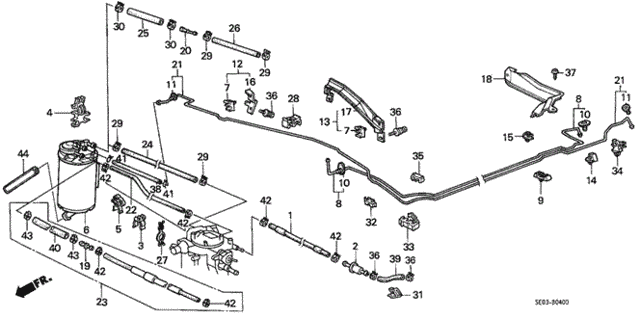 Fuel Pipe (Carburetor) for 1987 Honda Accord #0