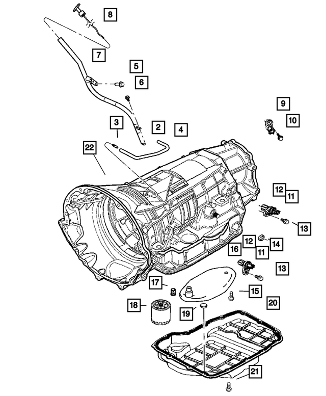 4810021 - Automatic Transmission Multi-Speed: Grommet for Chrysler: 300 | Dodge: Charger, Dakota, Durango, Magnum, Ram 1500, Ram 2500, Ram 3500 | Jeep: Commander, Grand Cherokee, Liberty, Wrangler Image