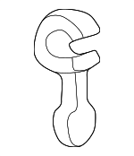 19519P08013 - Cooling System: Lower Hose Clamp for Honda: Civic Image