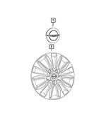 4726536AC - Wheels: Wheel Cover for Mopar Image