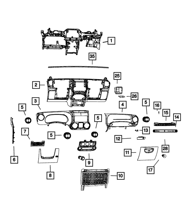 68256918AA - Interior Trim: Hex Head Screw And Washer for Mopar Image image
