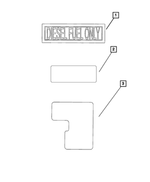 57008670AA - Labels: Diesel Fuel Label for Mopar Image