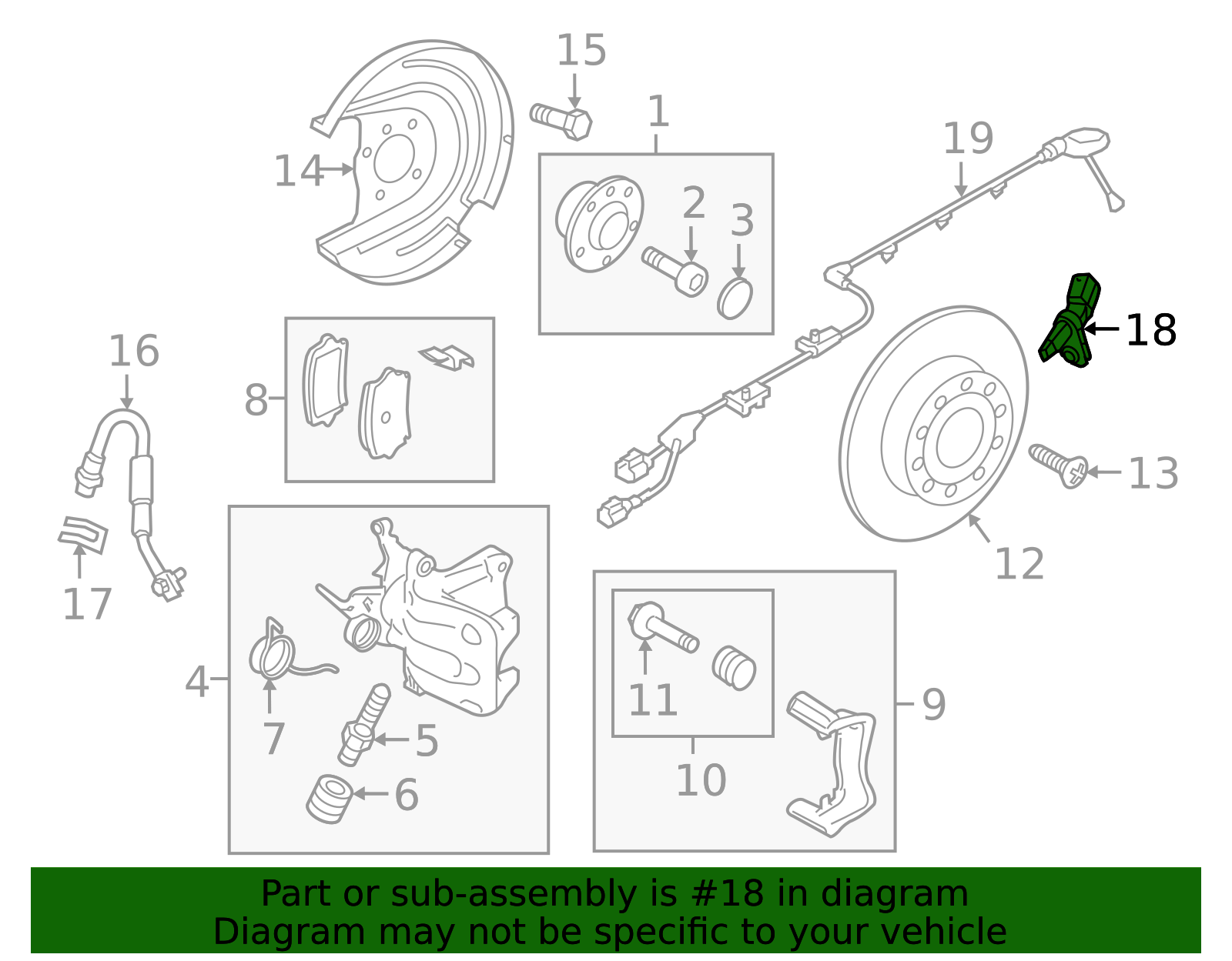 Volkswagen ABS Wheel Speed Sensor - Precise Brake Control - Part #WHT ...