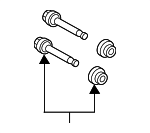 32217647 - Brakes: Caliper Bushing Kit for Volvo: EX90, XC40, XC40 Recharge Image