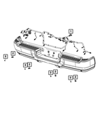 68521409AB - Electrical: Rear Bumper Wiring for Mopar Image