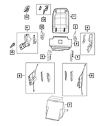 68325079AB - Interior Trim: Seat Shield for Chrysler: Pacifica, Voyager Image