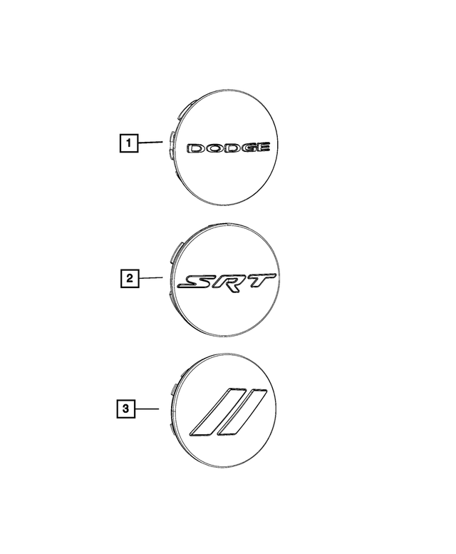 « 5QW99MA7AA – Wheels : Centre De Roue Enjoliveur pour Mopar Image »