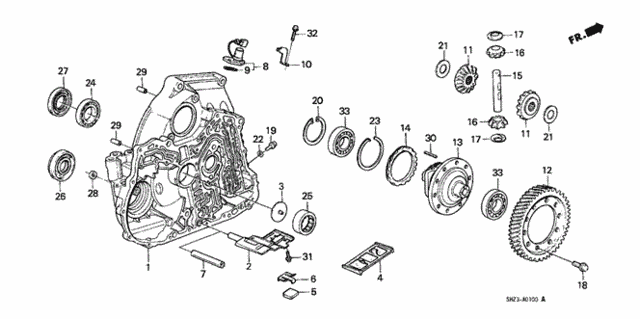 AT Torque Converter Housing for 1991 Honda CRX #0