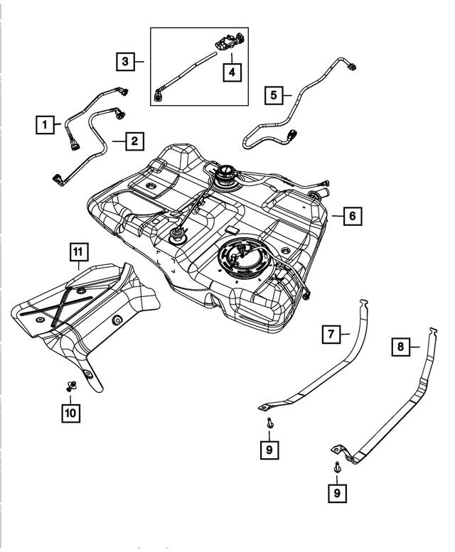 68103071AC - : Fuel Tank Jumper Wiring for Mopar Image