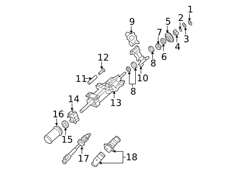 Shaft & Internal Components for 2008 Buick Lucerne #1