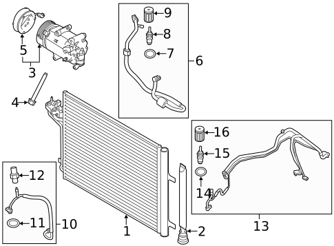 A/C Flow Restrictors for 2015 Ford Transit Connect #0