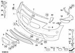 51118041332 - : Flap, Towing Eye, Primed for BMW: Z4 M3.2 Image