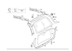 2037403457 - Rear-End Door: Rear Window for Mercedes-Benz Image