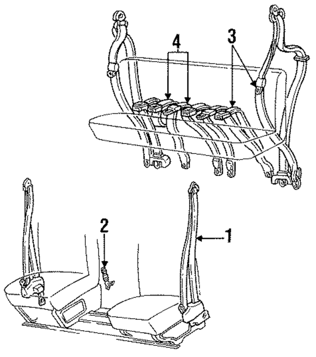 12330456 - Electrical: Belt &amp; Retractor for GM Image
