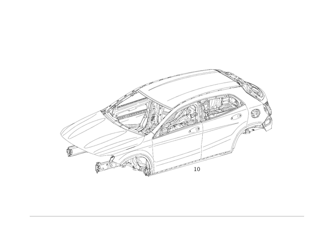 1566000010 - Body Shell: Body-in-White for Mercedes-Benz: GLA250 Image image
