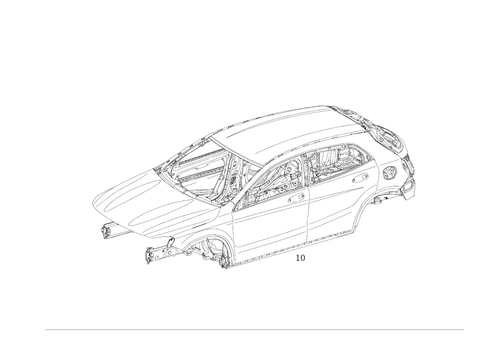 Body Shell for 2016 Mercedes-Benz GLA250 #0
