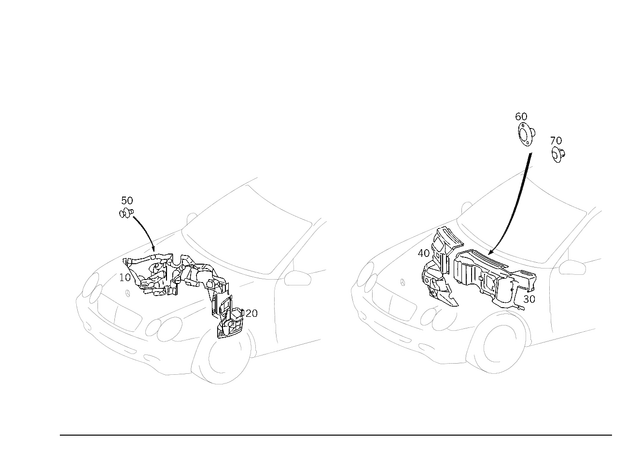 2036820560 - Panelling: Damping for Mercedes-Benz: CLK320, CLK350, CLK500, CLK55 AMG, CLK550, CLK63 AMG Image image