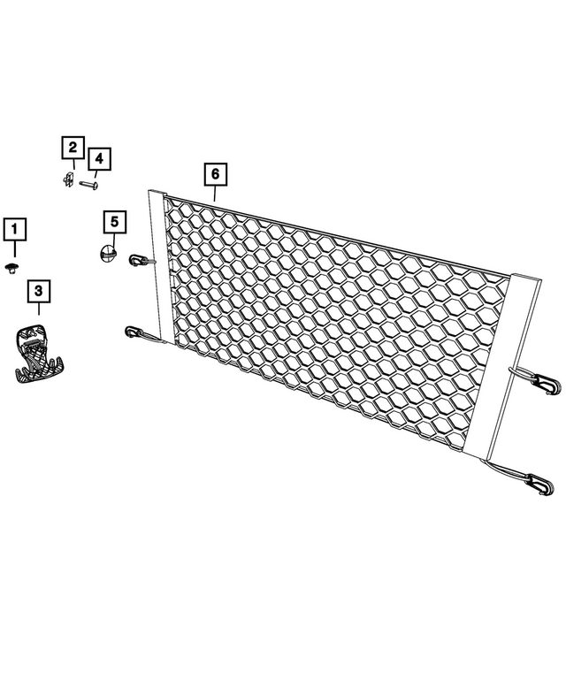 55315133AD - Interior Trim: Cargo Tie Down Loop for Mopar Image