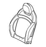 52107415015 - : Seat Back Pad for Mini: Cooper, Cooper Countryman Image
