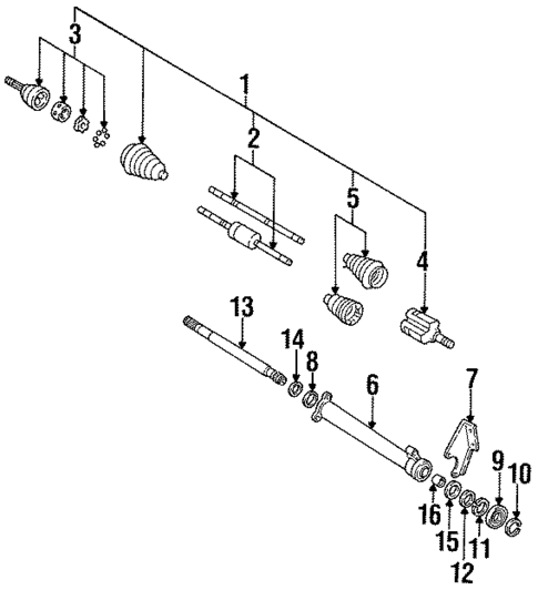 Axle Shaft for 1991 Chevrolet Lumina #0