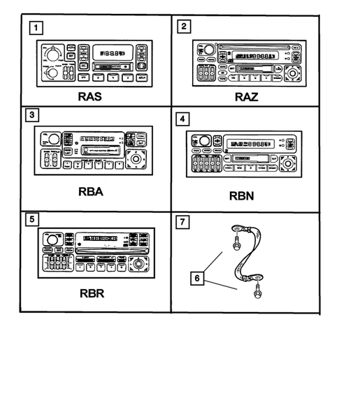 Radio, Antenna, and Speakers for 2001 Dodge Ram 2500 #5