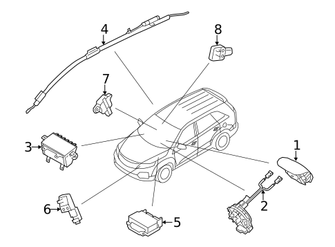 Air Bag Components for 2012 Kia Sportage #0
