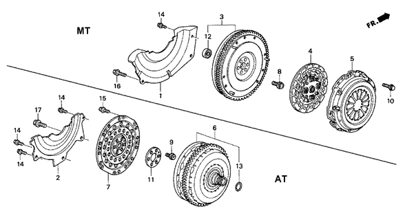 Clutch - Torque Converter for 1997 Honda Civic #0