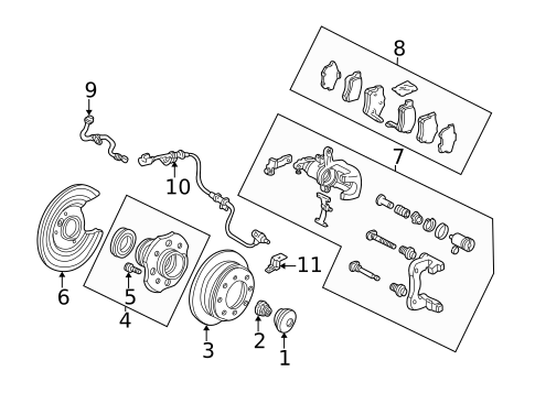 Axle & Differential for 2003 Acura TL #0