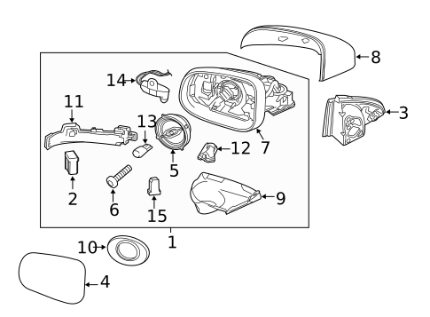 Outside Mirrors for 2017 Volvo S60 Cross Country #0