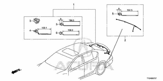 Wire Harness (8) for 2020 Acura RLX #0