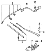 MR155126 - Body: Wiper Arm for Mitsubishi Image