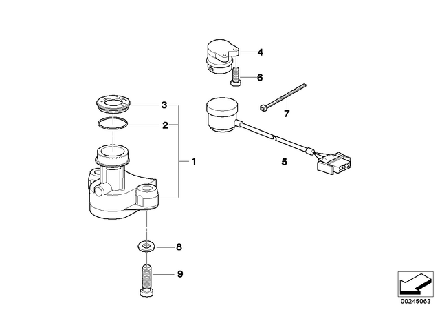 51257723402 - : Steering Lock Housing for BMW-Motorrad Image