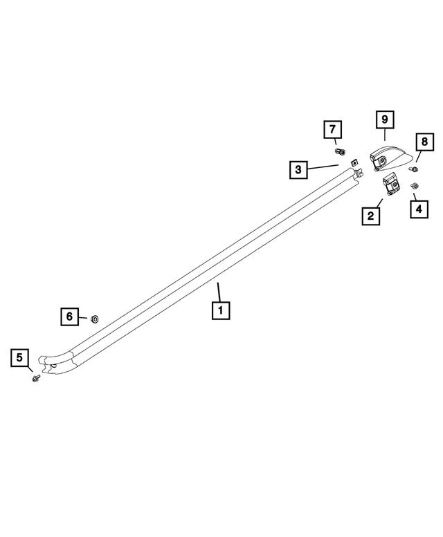 68229649AB - Doors, Door Mirrors and Related Parts: Sliding Door Track, Left for Mopar Image