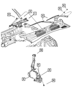 55155895AF - Wiper/Lock Cylinder and Keys: Wiper Module for Mopar Image