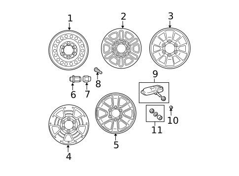 Tire Pressure Monitor Components for 2007 Toyota 4Runner #0