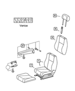 5127100AA - Interior Trim: Front Seat Complete, Right for Mopar Image