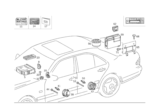 2108208402 - Electrical System: Speaker for Mercedes-Benz Image image