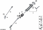 32306854045 - Steering: Manually Adjust. Steering Column for BMW Image