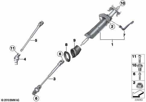 Steering Column for 2013 BMW X4 28iX #0