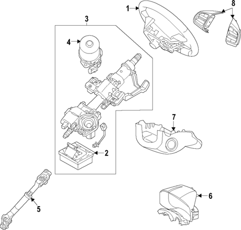 Steering Wheel for 2021 Hyundai Venue #0