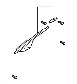 7210A030YA - Body: Windshield Pillar Trim for Mitsubishi Image