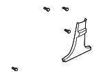 7211A184XA - Body: Lower Center Pillar Trim for Mitsubishi Image
