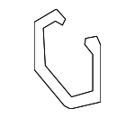 99710680200 - Cooling System: Stopper Retainer Spring for Porsche: 718 Boxster, 718 Cayman, 718 Spyder, 911, Boxster, Cayman, Panamera Image