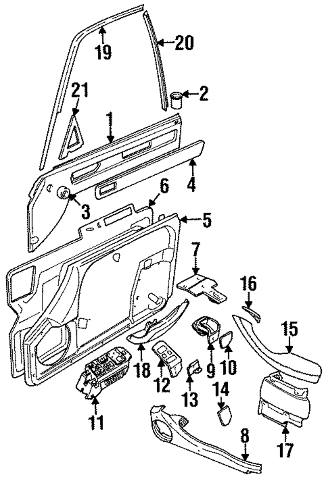 DBC11419 - Electrical: Door Window Switch for Jaguar Image