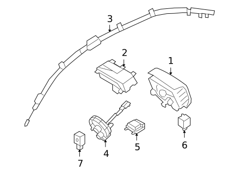 Air Bag Components for 2012 Hyundai Genesis #0