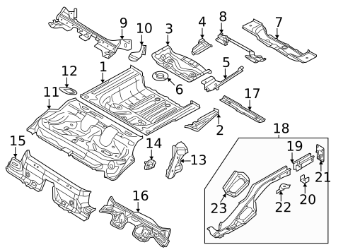 Brackets, Flanges & Hangers for 2017 Audi RS3 #0