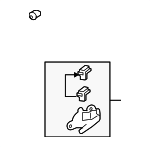 5716A087XA - Body: Handle, Inside for Mitsubishi Image